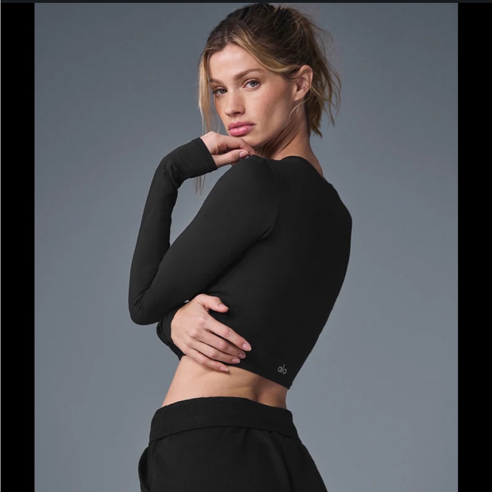 Alo Yoga Alosoft Crop Long Sleeve